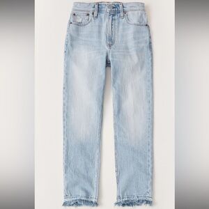 Abercrombie & Fitch High Rise Ankle Mom Jeans